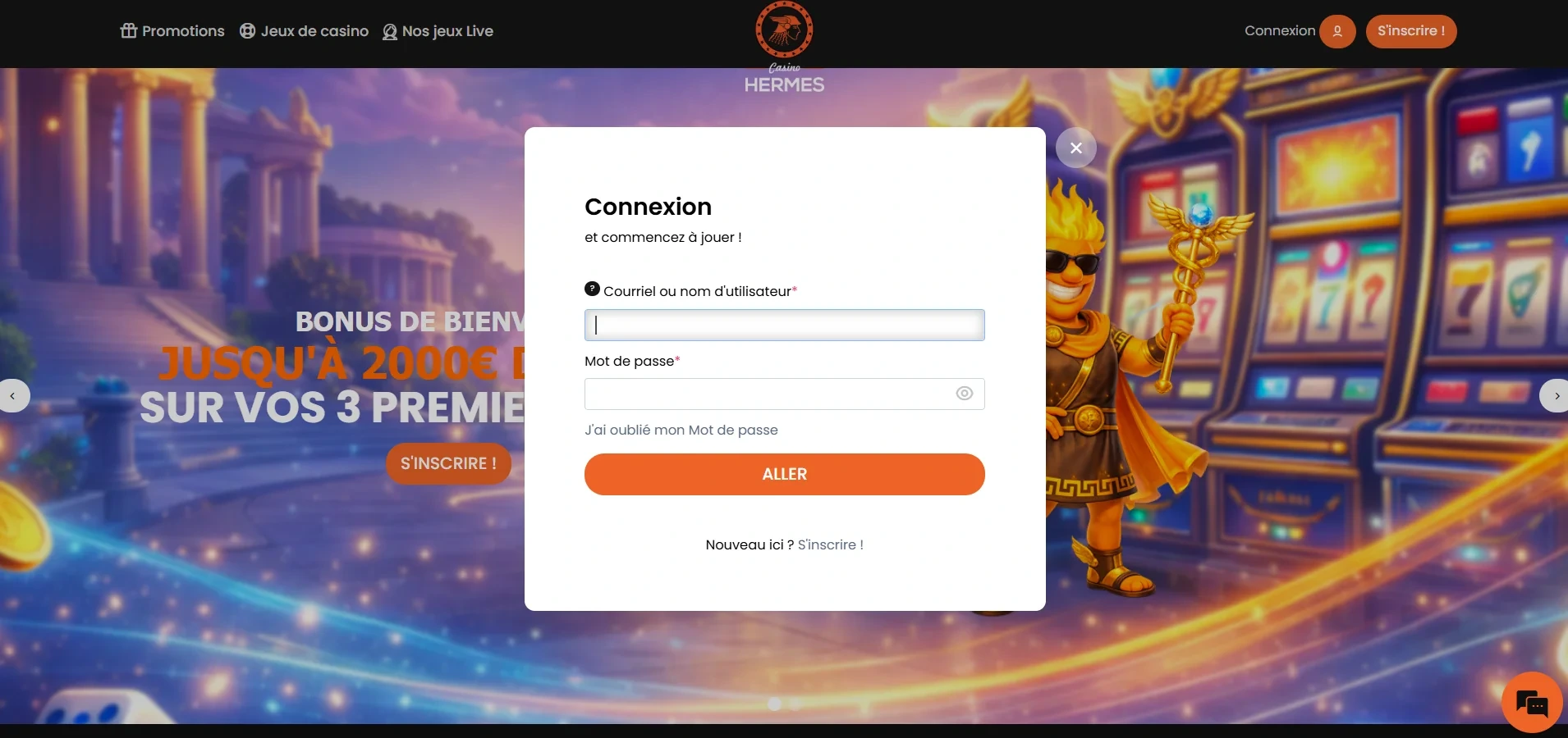 Hermes Casino : se connecter depuis un mobile